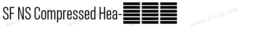 SF NS Compressed Hea字体转换